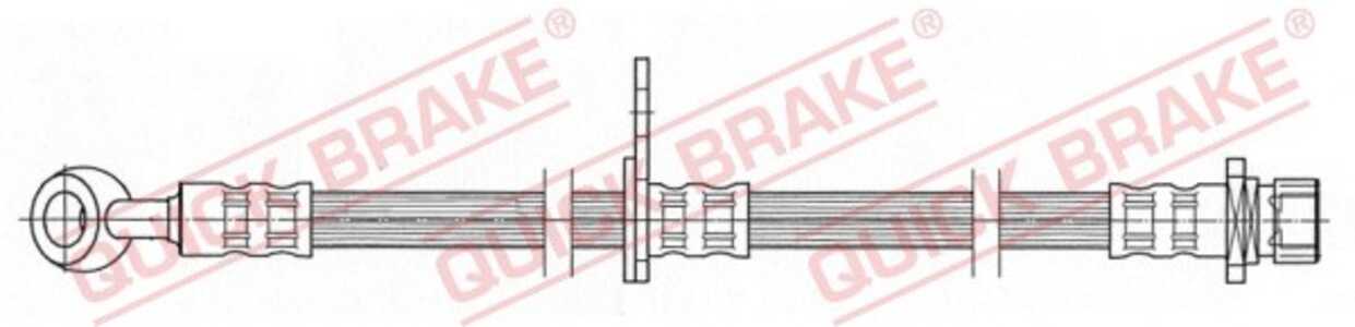 Bromsslang, Bakaxel vänster, honda accord vi, accord hatchback vi, 46431A1AE01, 46431S1AE01