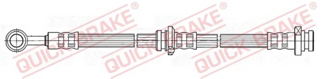 Bromsslang, Bakaxel vänster, nissan almera tino, 462144U000