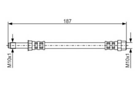 Bromsslang, Bakaxel, Ytter, ford galaxy i, galaxy mk van i, seat alhambra, alhambra van, vw sharan, sharan van, 1044504, 732844