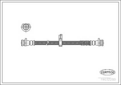 Bromsslang, Bakaxel, land rover freelander i, freelander soft top i, SHB100961