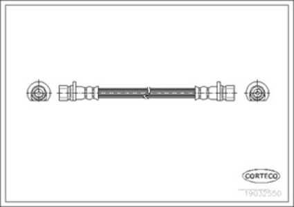 Bromsslang, Bakaxel, honda hr-v, 01466S2H000