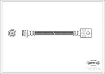 Bromsslang, Bakaxel, nissan terrano ii, 462110F015