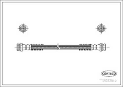 Bromsslang, Bakaxel, kia carnival i, carnival ii, carnival / grand carnival iii, pregio skåp, 0K55243820C