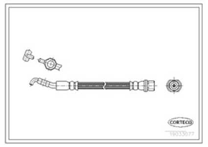 Bromsslang, Bakaxel, toyota corolla, corolla verso, 9094702C50