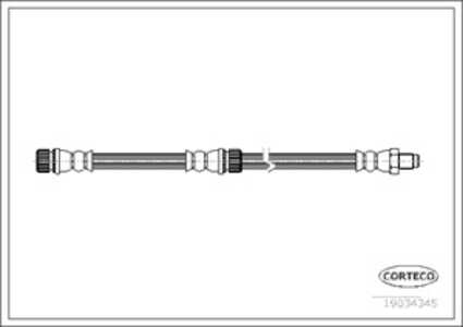 Bromsslang, Bakaxel, mitsubishi colt vi, colt czc cabriolet vi, smart forfour, MA4544201926, MR955329