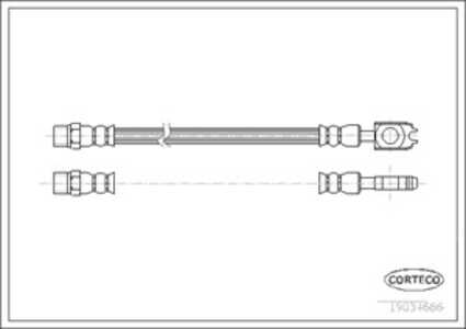 Bromsslang, Bakaxel, audi a8 d2, 4D0611775G