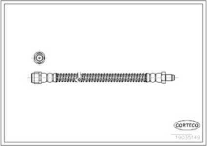 Bromsslang, Bakaxel, mercedes-benz c-klass [w204], c-klass t-model [s204], sl [r230], 2044200048, 2044200848, 2304200148