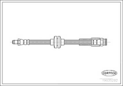 Bromsslang, Bakaxel, citroën jumper buss, jumper flak/chassi, jumper skåp, peugeot boxer buss, boxer flak/chassi, boxer skåp, 4