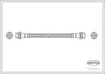 Bromsslang, Bakaxel, ford mondeo i, mondeo sedan i, 6758585, 93BB2282AA