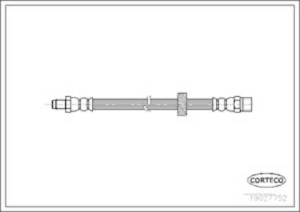 Bromsslang, Bakaxel, volvo s60 i, s90 i, v70 ii, 30665462, 30714820, 9485452