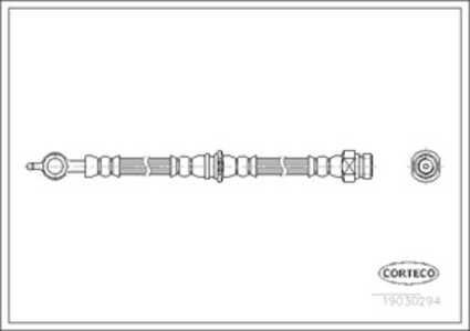 Bromsslang, Bakaxel, volvo s40 i, v40 kombi, 30862413, M862413