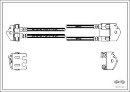 Bromsslang, Bakaxel, ford transit flak/chassi, 4041435, 4409342, YC152282AC, YC152282DA