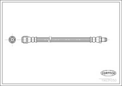 Bromsslang, Bakaxel, mercedes-benz m-klass [w163], 1634201348