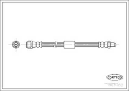 Bromsslang, Bakaxel, mercedes-benz m-klass [w163], 1634200748