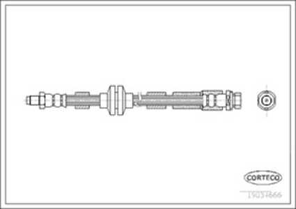 Bromsslang, Bakaxel, ford focus turnier ii, 1324028, 1347496, 1355687, 1367293, 1404793, 3M512282DA, 3M512282DB, 3M512282DC, 3M