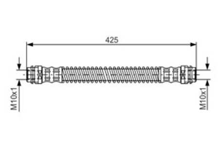 Bromsslang, Bakaxel, audi q7, q7 van, porsche cayenne, vw touareg, touareg van, 7L0 611 776 A, 7L0 611 776, 7P0 611 776, 955 35