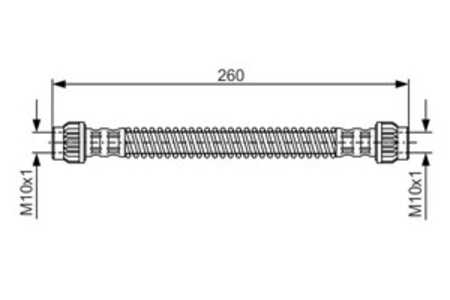 Bromsslang, Bakaxel, citroën c5 i, c5 ii, c5 break i, c5 break ii, c5 skåp / kombi, 4806 98