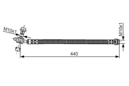 Bromsslang, Bakaxel, vw touareg, 7L6 611 776 A, 7L6 611 776