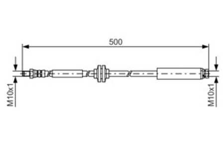 Bromsslang, Bakaxel, ford kuga i, kuga van i, 1501841, 8V41 2282-AB