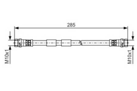 Bromsslang, Bakaxel, ford b-max, b-max van, fiesta vi, fiesta sedan, fiesta van vi, 1540178, 1554797, 1718850, 1788439, 8V51 22