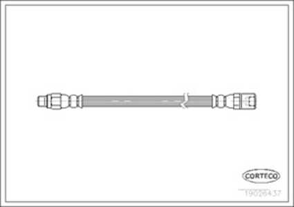 Bromsslang, Bakaxel, iveco daily flak/chassi iii, 500327230