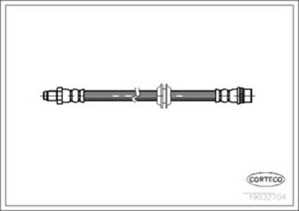 Bromsslang, Bakaxel, mg mg zt, mg zt- t, rover 75, 75 tourer i, GBH90335, SHB101221