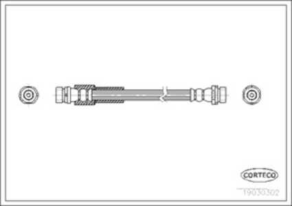 Bromsslang, Bakaxel, ford fiesta v, fiesta sedan, fiesta van v