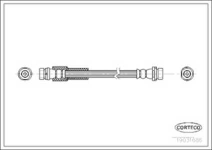 Bromsslang, Bakaxel, ford fusion, fusion sedan, 1207358, 1213135, 2N112282AA, 2N112282AB