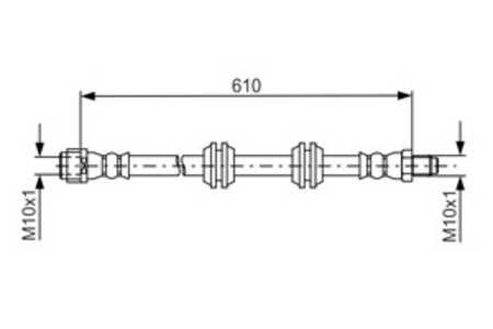 Bromsslang, Bakaxel, mercedes-benz gl-klass [x164], m-klass [w164], 164 420 02 48, 164 420 05 48, A 164 420 02 48, A 164 420 05