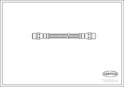 Bromsslang, Fram eller bak, Fordonssida, Höger, bmw 5 [e39], 5 touring [e39], 7 [e38], 8 [e31], 34321162612