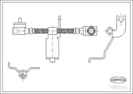 Bromsslang, Fram, Framaxel, framaxel vänster, Vänster, ford transit buss, transit flak/chassi, transit skåp, 4041434, 4060853, 