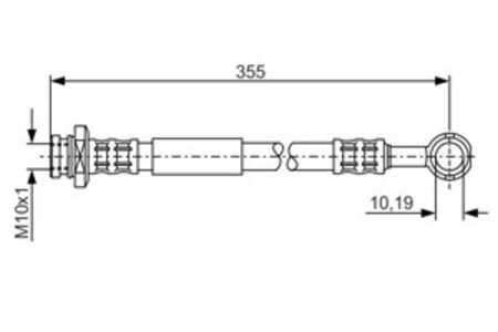 Bromsslang, Fram, framaxel höger, Höger, suzuki jimny terrängbil täckt, jimny terrängbil öppen, 51540 81A00 000, 51540-81A00