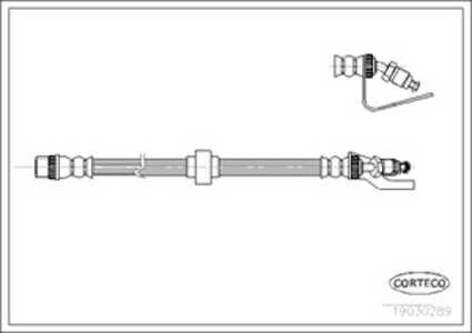 Bromsslang, Fram, Framaxel, Nedre, Upptill, opel,renault,vauxhall, 4500131, 7700302379, 9160431