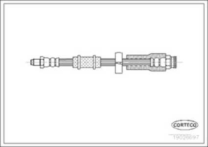 Bromsslang, Fram, Framaxel, Upptill, citroën,fiat,peugeot, 1325030080, 480696