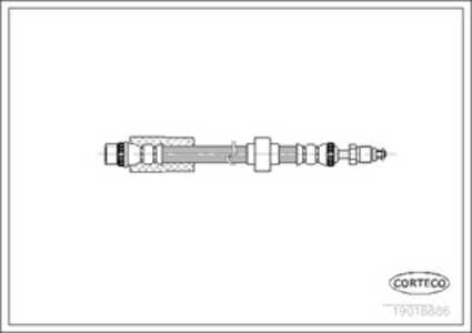 Bromsslang, Fram, Framaxel, Vänster, peugeot 405 i, 405 break i, 480639