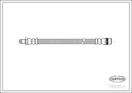 Bromsslang, Fram, Framaxel, Vänster, citroën ax, peugeot 106 i, renault kangoo, kangoo express, 7700312022, 96102107