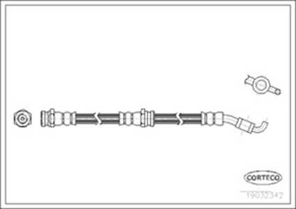 Bromsslang, Fram, Framaxel, mazda 121 ii, demio, D06143980, D06143980A