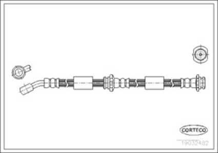 Bromsslang, Fram, Framaxel, nissan micra ii, 462105F001, 462105F002