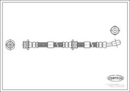 Bromsslang, Fram, Framaxel, nissan micra ii, 462105F007, 462105F010