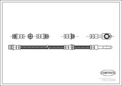 Bromsslang, Fram, Framaxel, audi,seat,skoda,vw, 1K0611701, 1K0611701B, 1K0611701H, 1K0611701M, 1Q0611701D