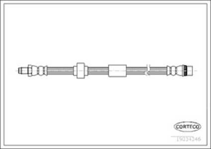 Bromsslang, Fram, Framaxel, opel vivaro a skåp, renault trafic flak/chassi ii, vauxhall vivaro a skåp, 4416297, 8200404264, 938