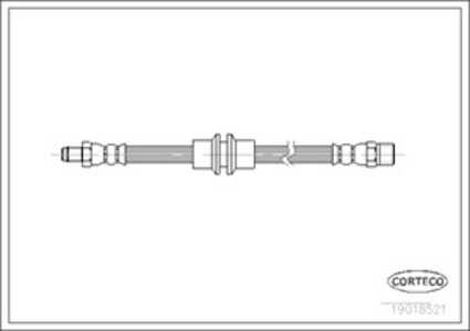 Bromsslang, Fram, Framaxel, volvo 440, 460, 480, v40 kombi, 3447432, 3485043