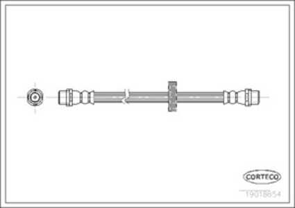 Bromsslang, Fram, Framaxel, vw corrado, golf ii, passat b3/b4, passat b3/b4 variant, 535611701