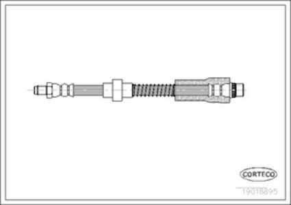 Bromsslang, Fram, Framaxel, peugeot 306, 306 cabriolet, 306 halvkombi, 480662