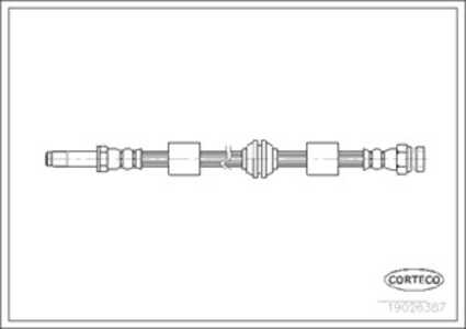 Bromsslang, Fram, Framaxel, ford galaxy i, seat alhambra, vw sharan, 7335771, 7M0611701D, 95VW2078AE