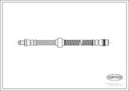 Bromsslang, Fram, Framaxel, citroën zx, zx break, 96124230