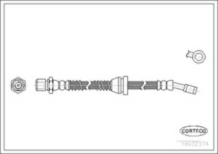 Bromsslang, Fram, Framaxel, daewoo leganza, 96222050