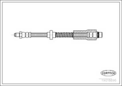 Bromsslang, Fram, Framaxel, peugeot 306, 306 break, 306 cabriolet, 306 halvkombi, 307 break, 480663, 9613635680