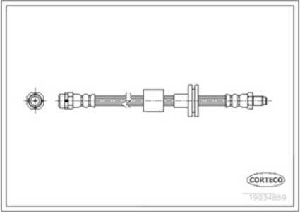 Bromsslang, Fram, Framaxel, bmw x3 [e83], 34303411443