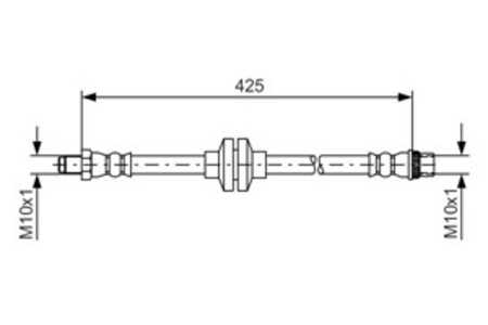 Bromsslang, Fram, höger eller vänster, renault, 46 21 000 06R